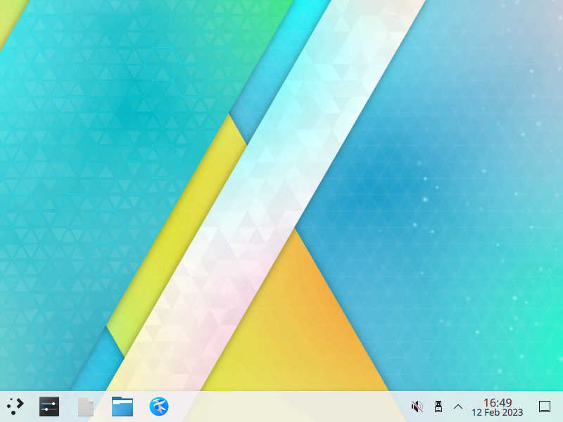 KDE+Parabolaのデスクトップ